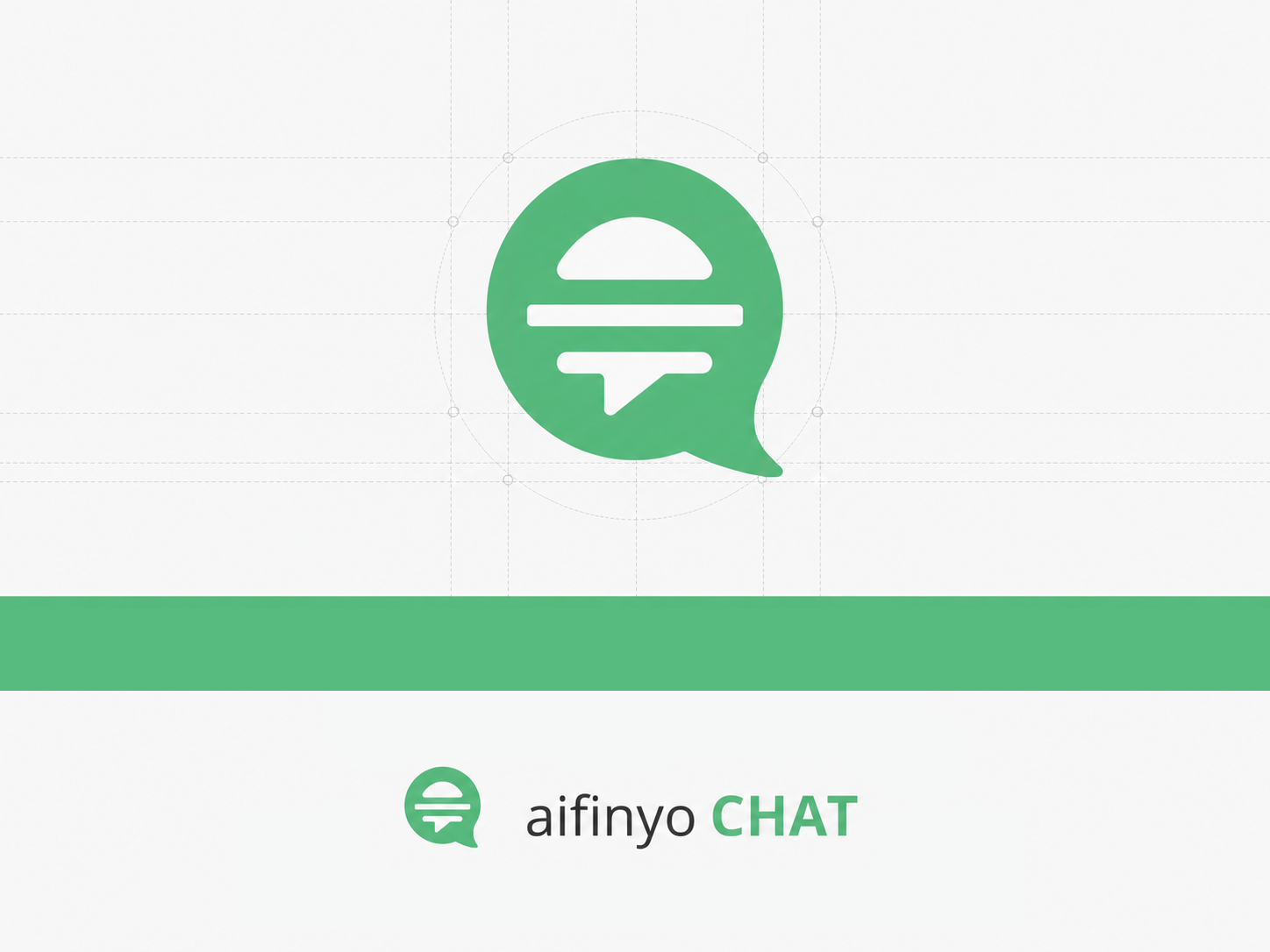 aifinyoChat logo construction and color palette
