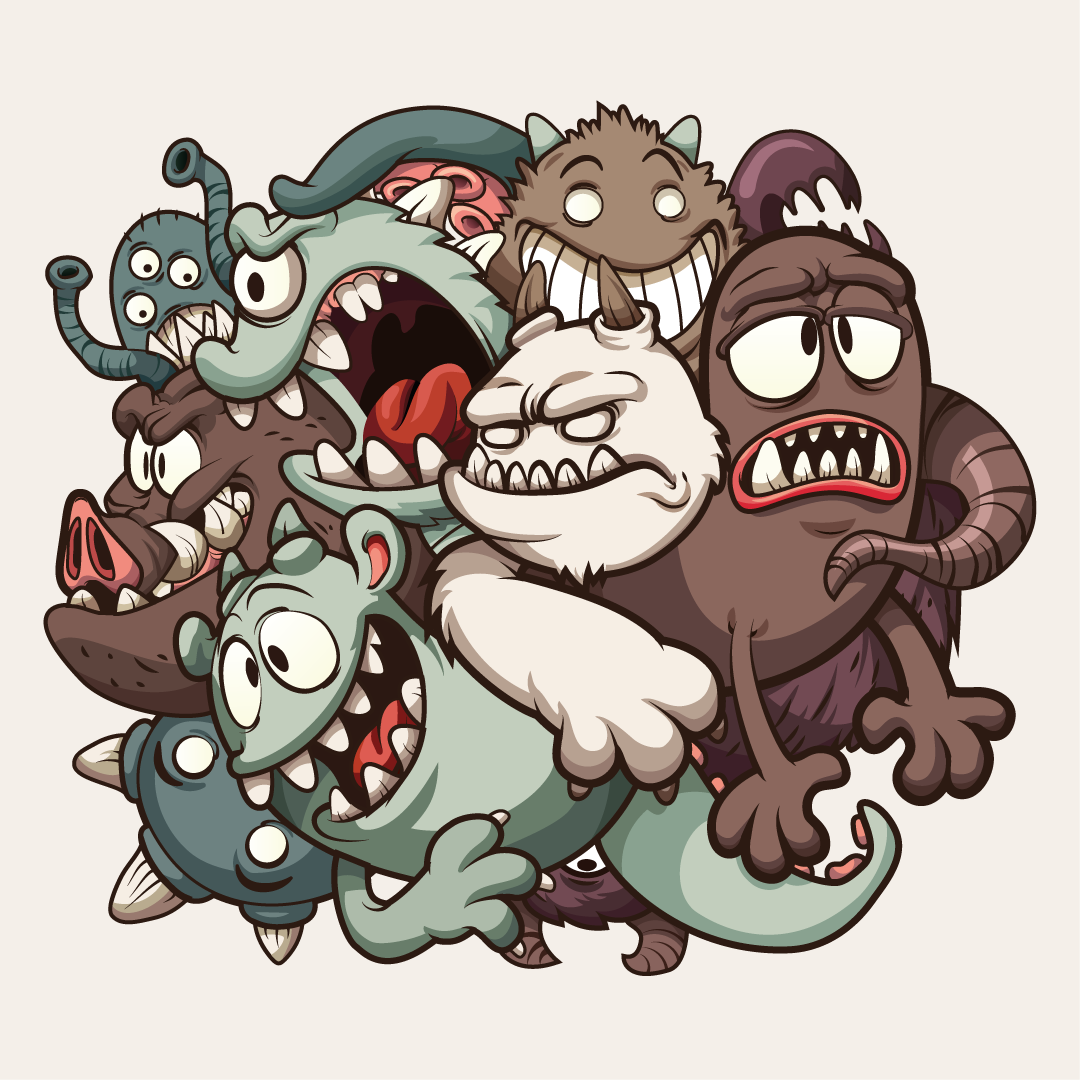 Monster character illustration