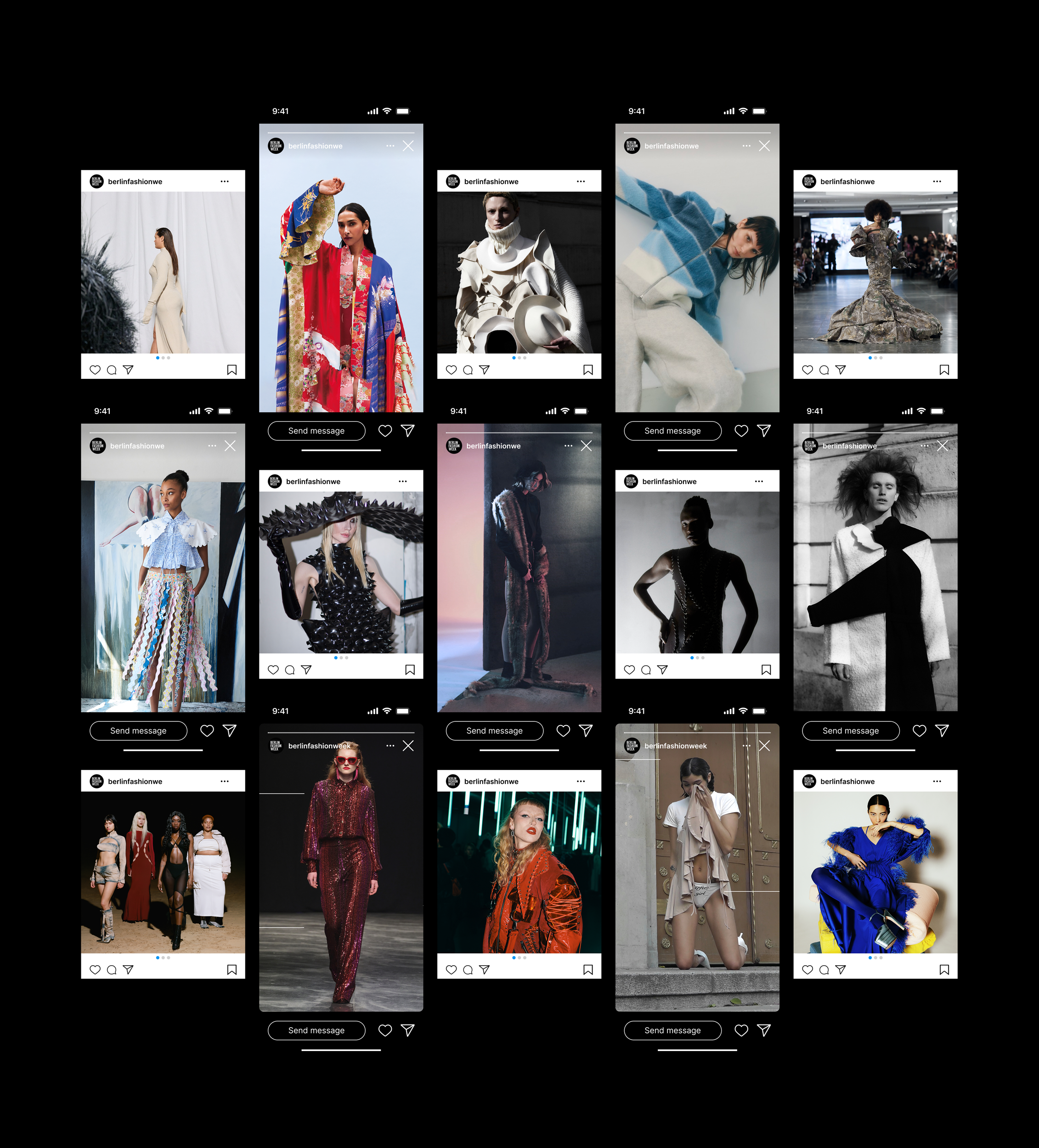 Berlin Fashion Week social content variation