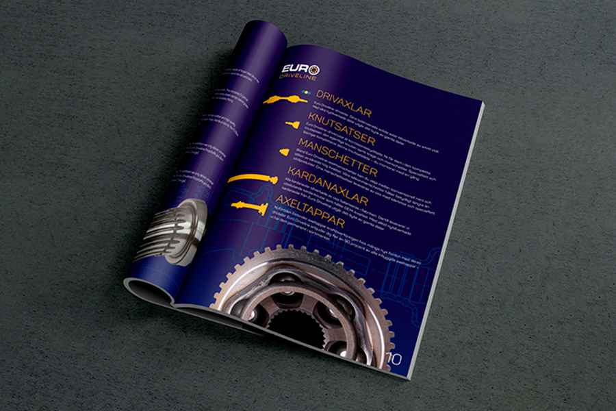 Euro Driveline catalog moodboard