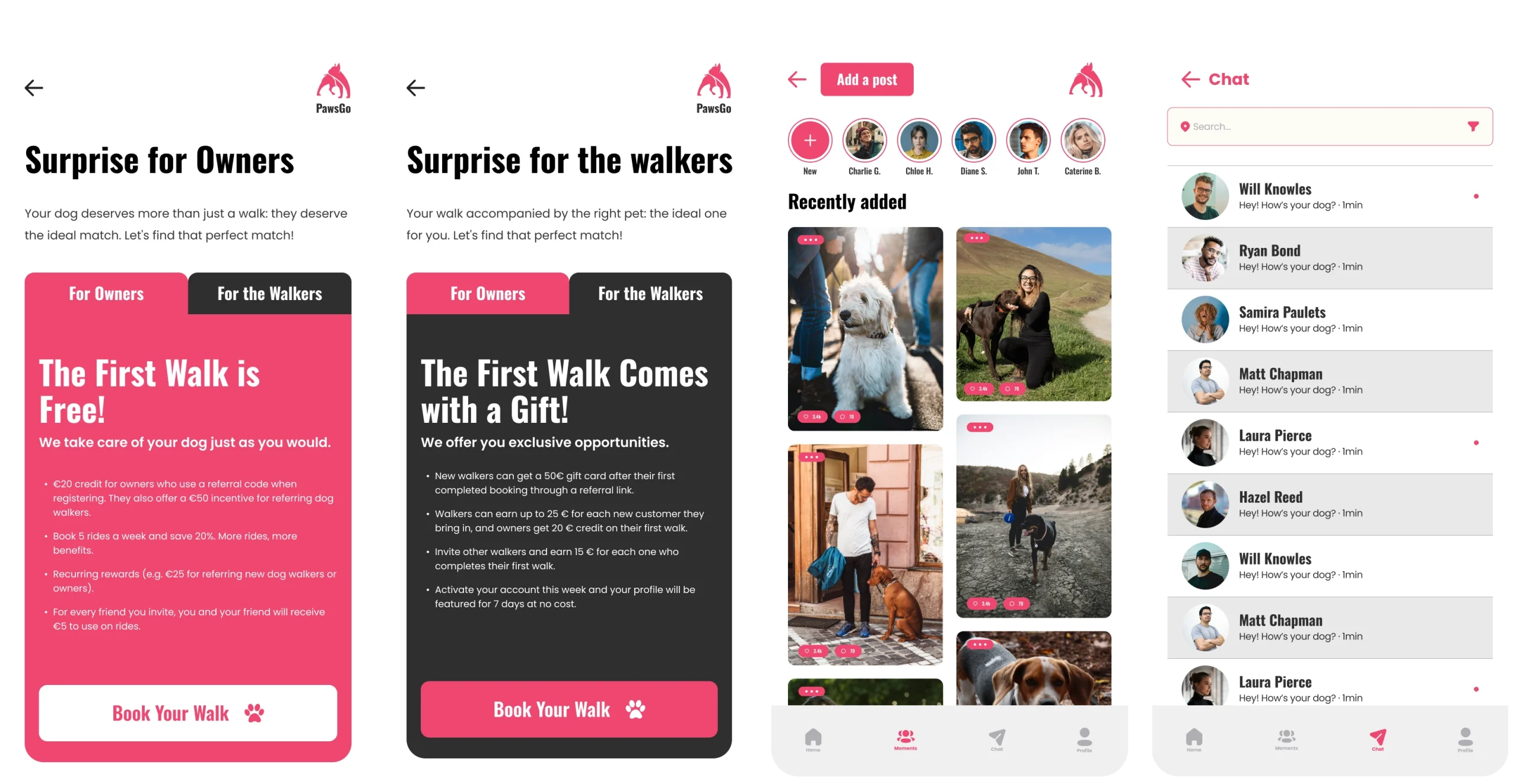 PawsGo high-fidelity interface detail one