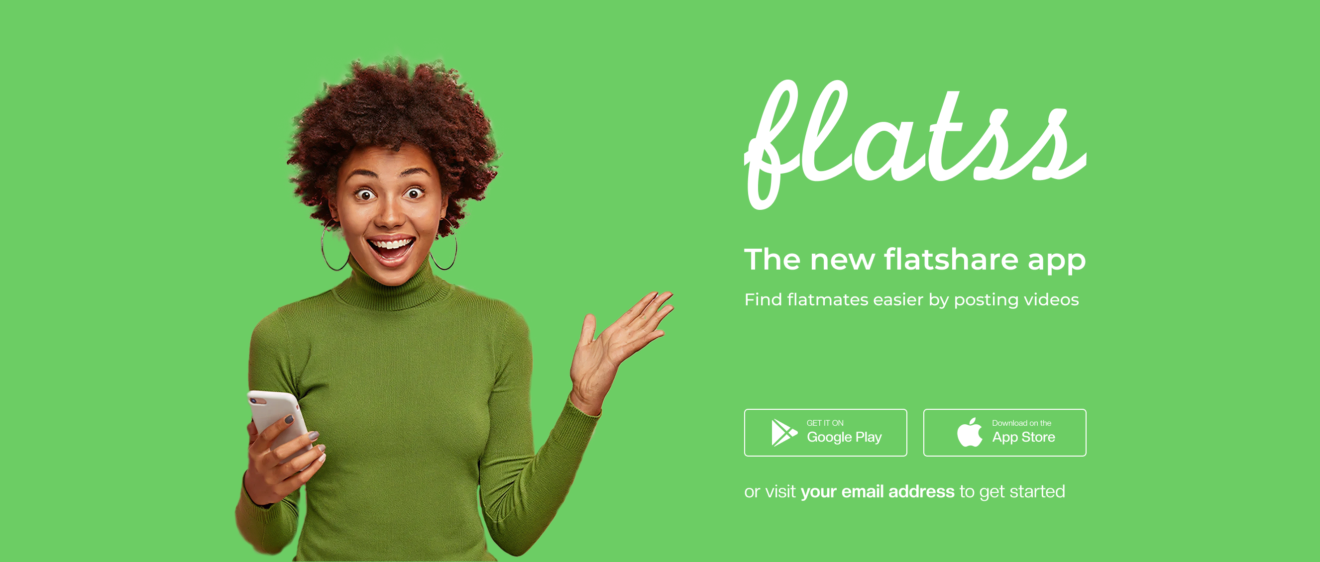 Flatss flat-sharing app and mobile interface presentation