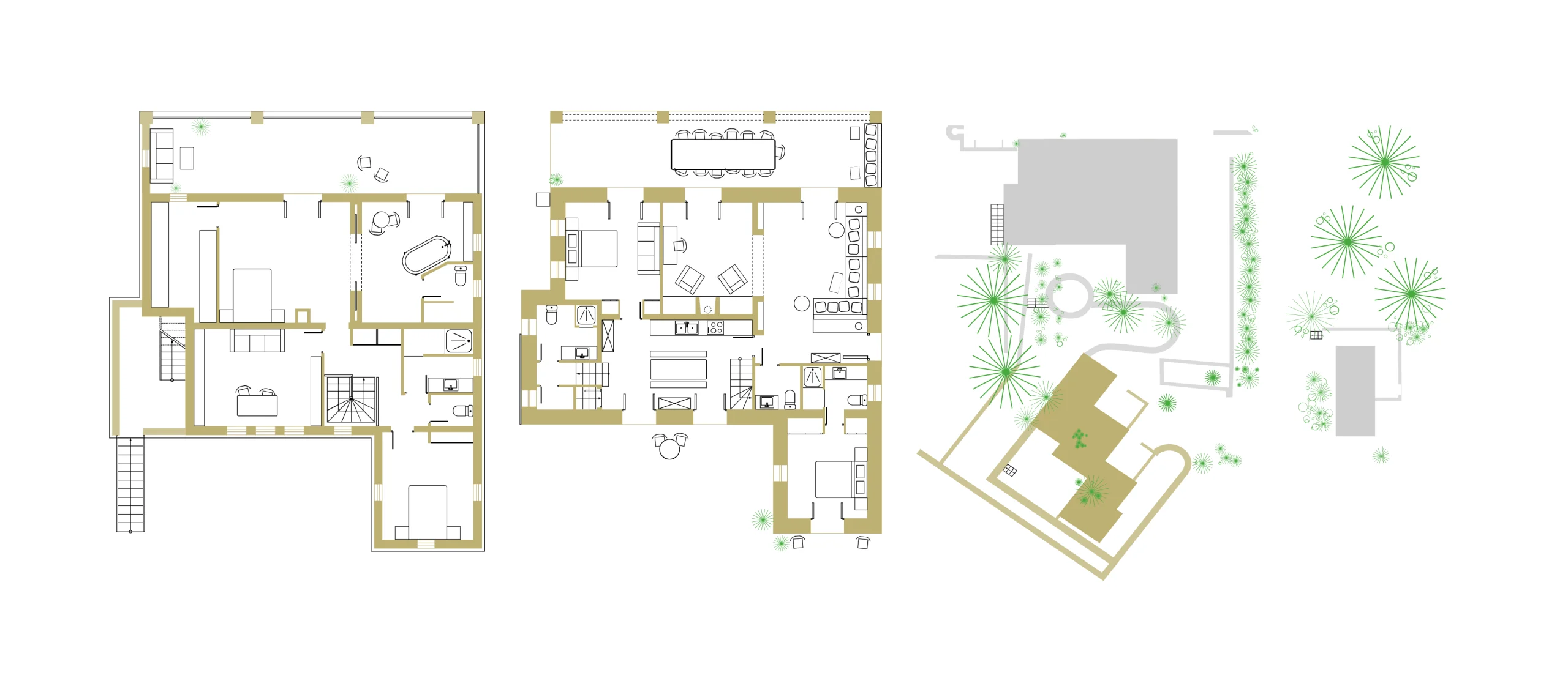La Selva architectural floor plans and landscape plan