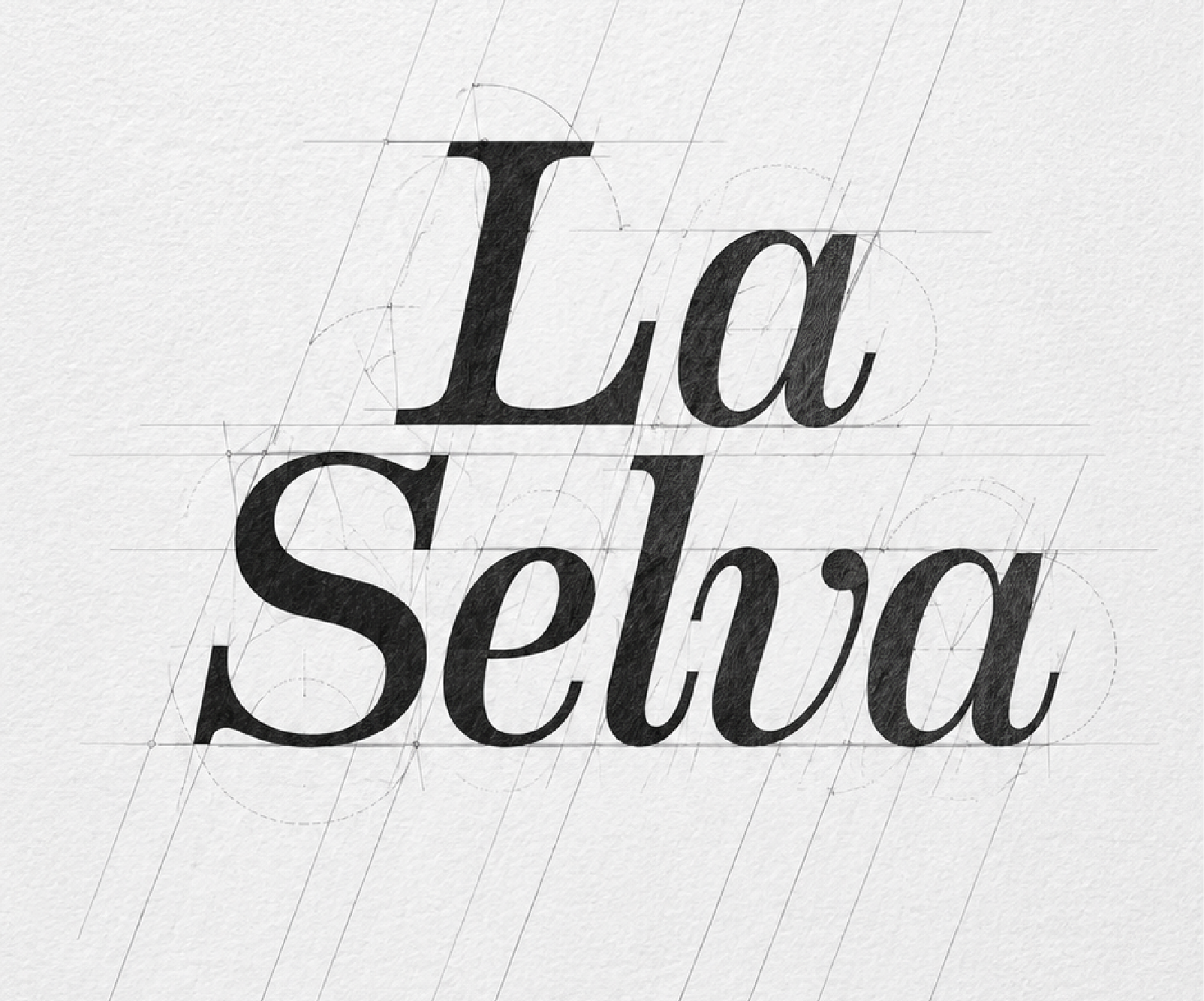 La Selva logo construction sketch
